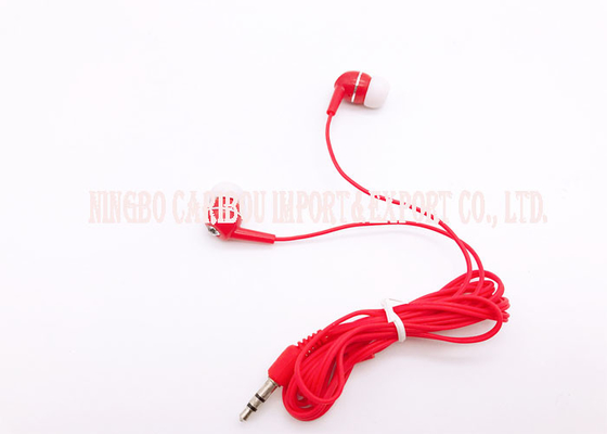 Baixo vermelho estereofônico em fones de ouvido da orelha/fones de ouvido baixos extremos conectores de 3,5 milímetros